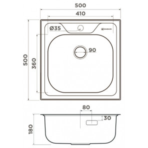 Комплект Omoikiri Saru 50-IN + Umi-BN