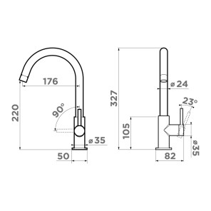 Omoikiri Shinagawa Slim-BN