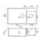 Omoikiri Tedori 85-2-U-WH