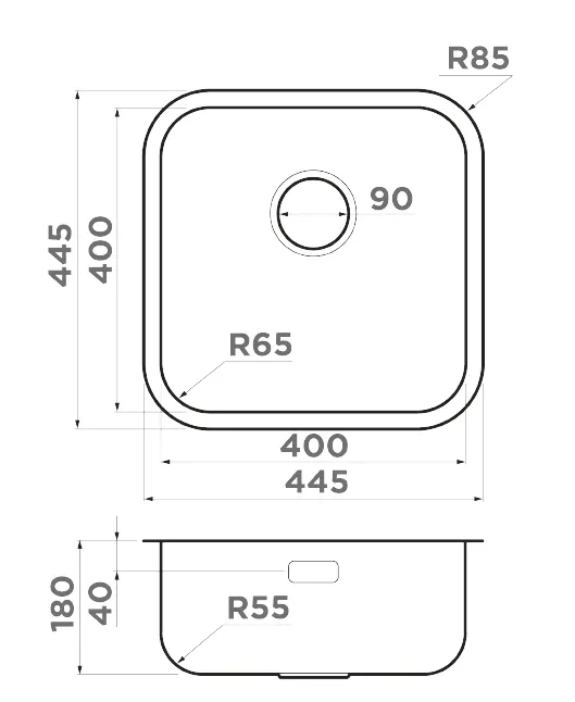 Мойка Omoikiri Omi 44-U/I Quadro IN — фото 2