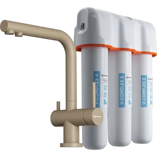 Комплект Omoikiri Nagano-P (карамель) + Pure drop Lite