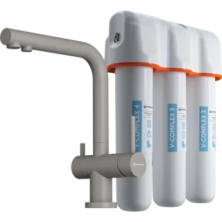 Комплект Omoikiri Nagano-P (leningrad grey) + Pure drop Lite