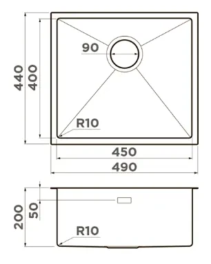 Мойка Omoikiri Taki 49-U/IF-LG — фото 2