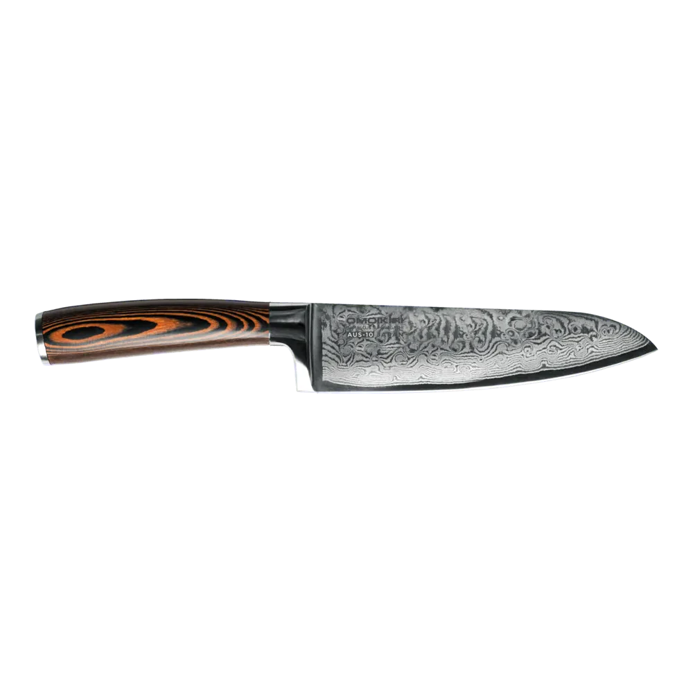 Нож Mikadzo Damascus Suminagashi Сантоку