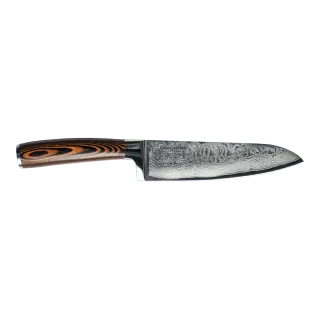 Нож Mikadzo Damascus Suminagashi Сантоку