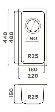 Мойка Omoikiri Tadzava 22-U-IN — фото 2