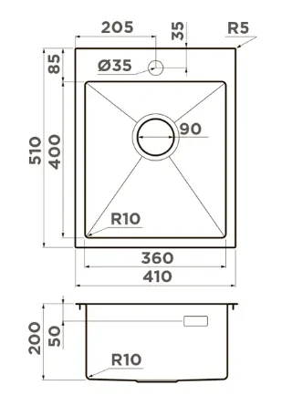 Мойка Omoikiri Akisame 41-LG — фото 2