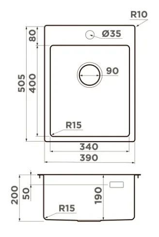 Мойка Omoikiri Amadare 39-IN — фото 2