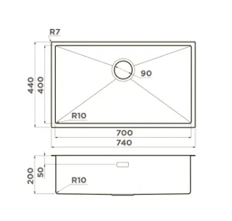 Мойка Omoikiri TAKI 74-U/IF-IN — фото 2