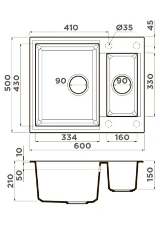 Мойка Omoikiri Sakaime 60-2-SA — фото 2