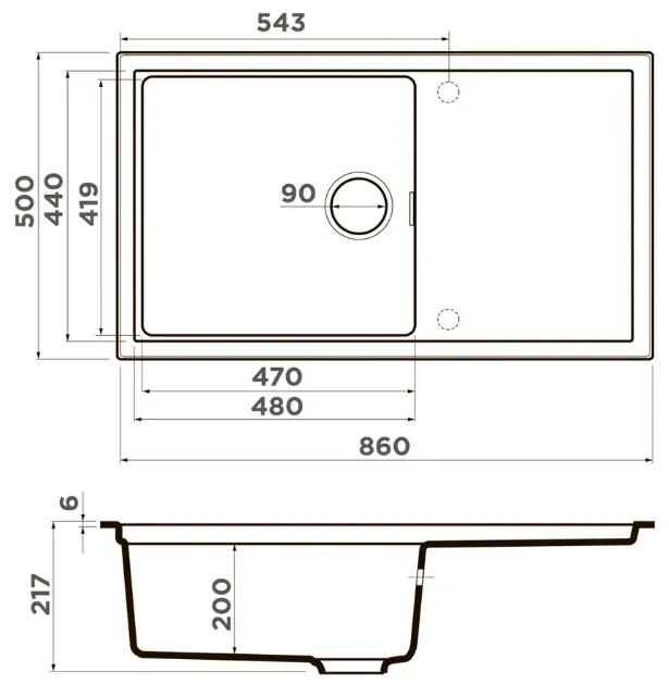 Мойка Omoikiri Sintesi 86-GB — фото 2