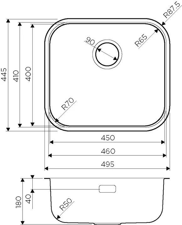 Мойка Omoikiri Omi 49-U-LG — фото 2