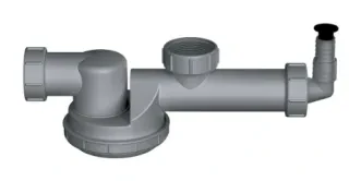 Компактный сифон с гидрозатвором Omoikiri S-01