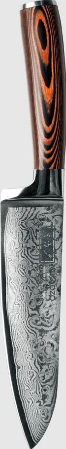 Нож Mikadzo Damascus Suminagashi Сантоку