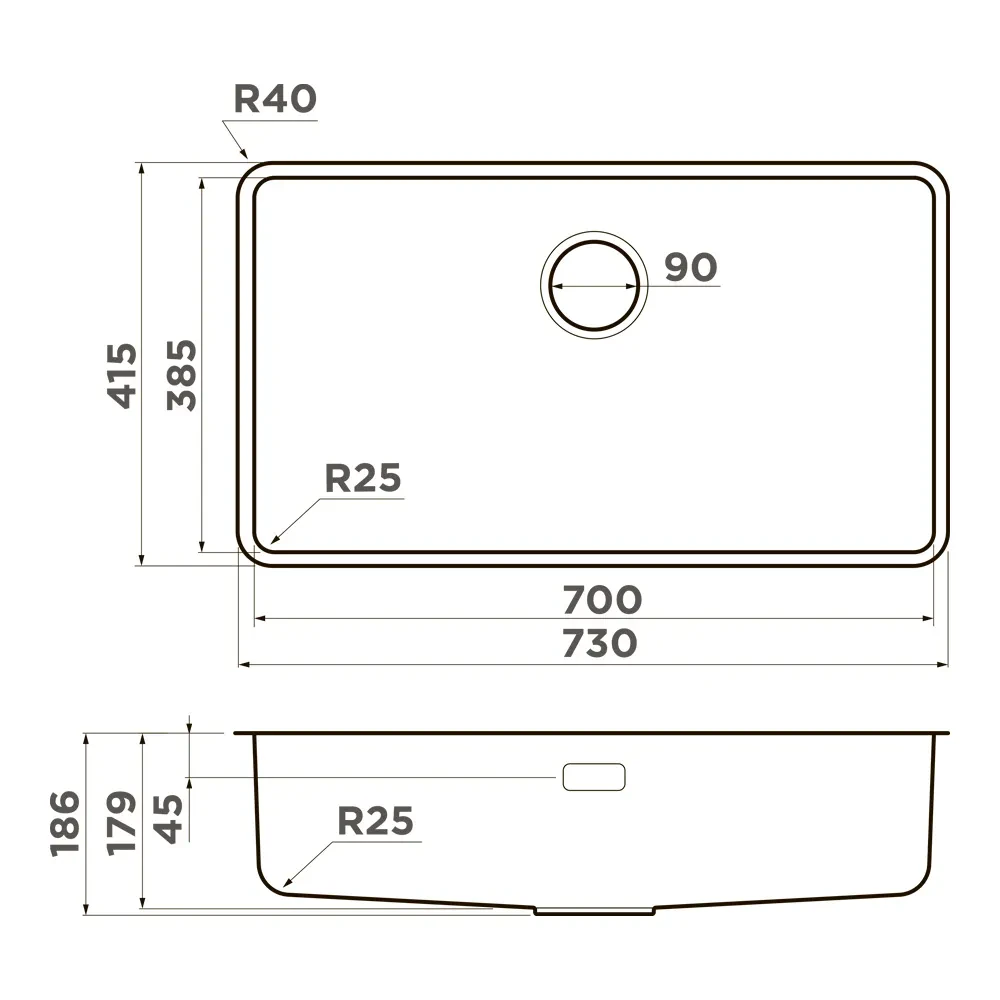 Мойка Omoikiri Omi 73-U/I-Ultra-LG — фото 3