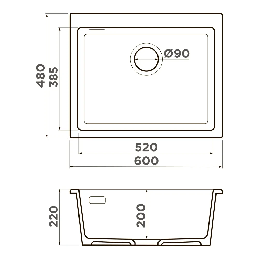 Мойка Omoikiri Omishima 60-U-WH — фото 2