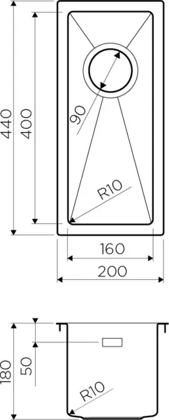 Мойка Omoikiri TAKI 20-U/IF-GM — фото 2