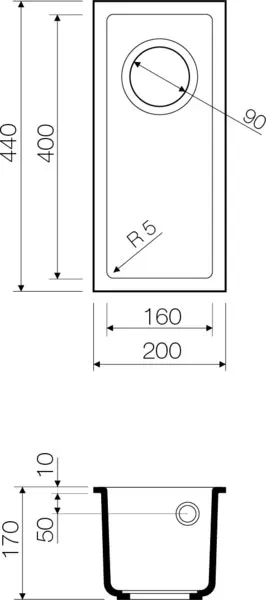 Мойка Omoikiri Bosen 20-U-DC — фото 2